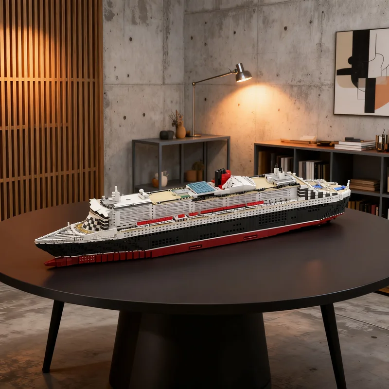

5770pcs MOC Queen Mary 2 Building Only Creator Expert Model Blocks Creative DIY Gift Display Decor Assemble Premium Adult Kids