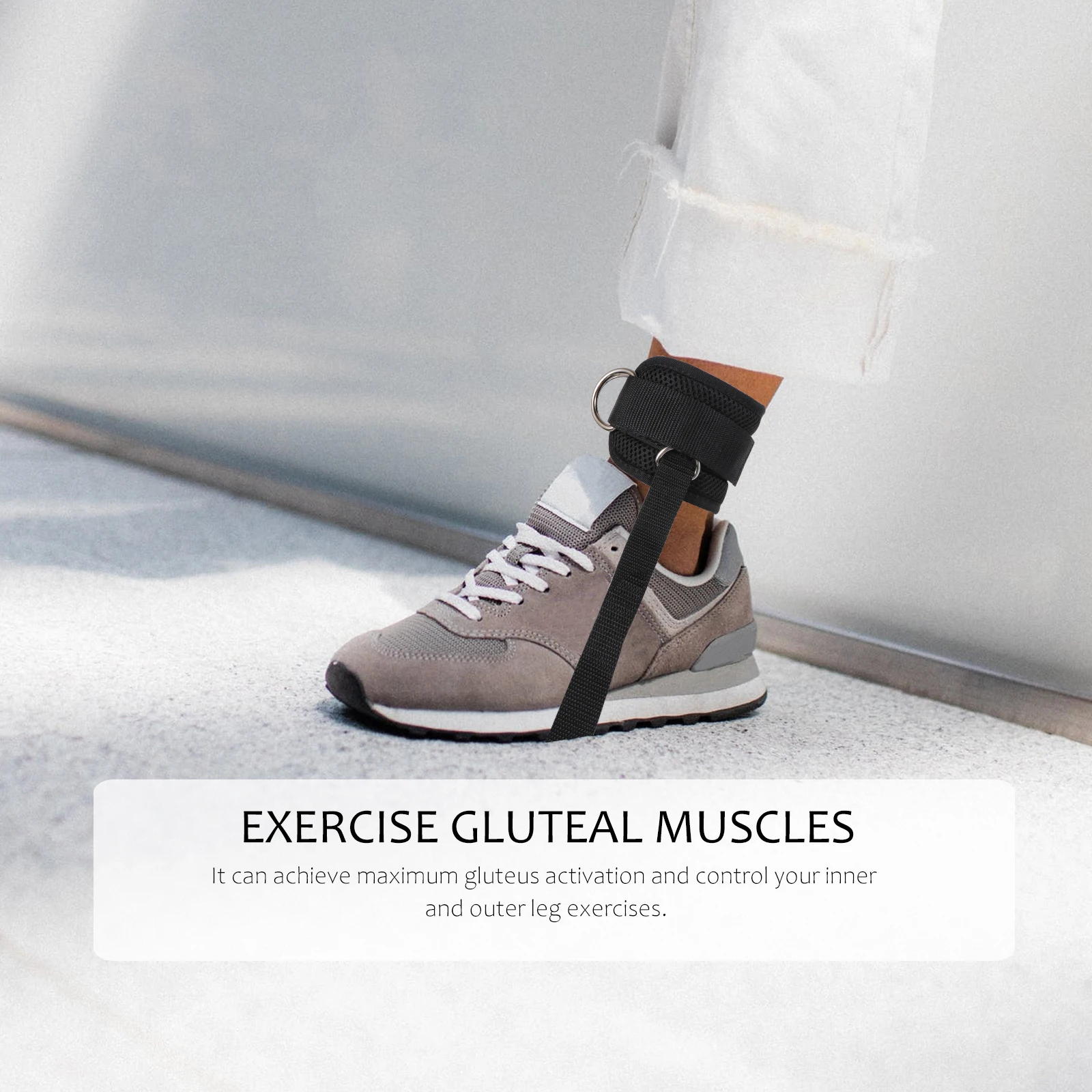 

1Pair Ankle Straps Padded Neoprene Workout Support for Glute Leg Training Exercise Fitness Accessories Ankle Straps