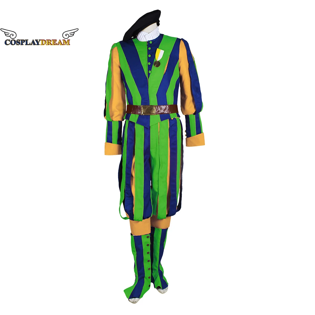 

Switzerland Soldiers Cosplay Costume Royal Swiss Guard Uniform Halloween Carnival Party Costume Custom Made for Adult Men