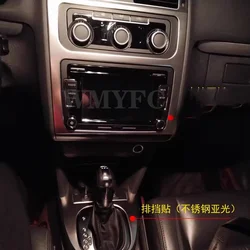 Car Styling For VW Volkswagen Touran 2011-2015 Interior Accessories Auto Central Control CD Panel Cover stickers and Decals Trim