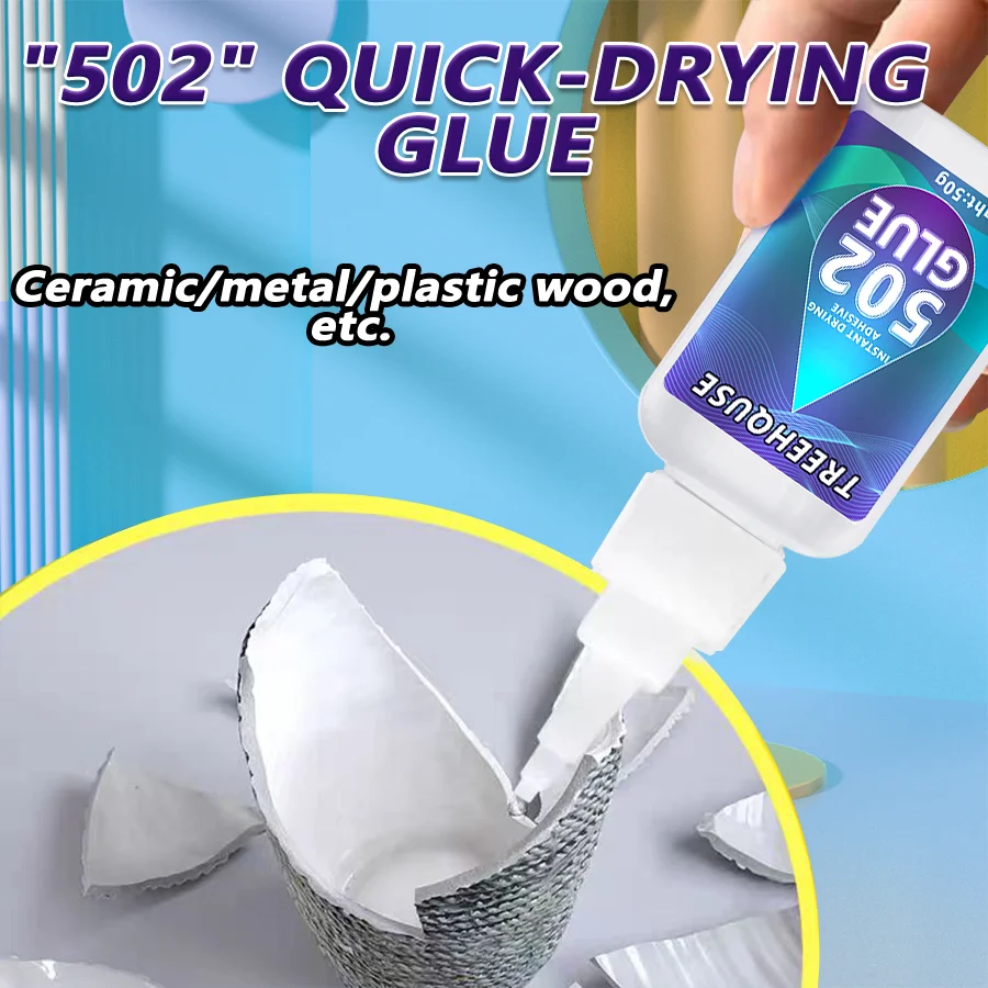 

502 Glue 35-50ml Super Strong Instant Adhesive Fast Dry Universal Repair for Metal Wood Rubber Ceramic Plastic
