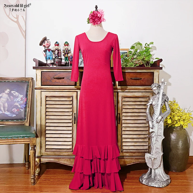 Vintage Flamenco Dance Dress 2025 Evening Dresses  Spanish Dance  Embellished Dresses ENE09