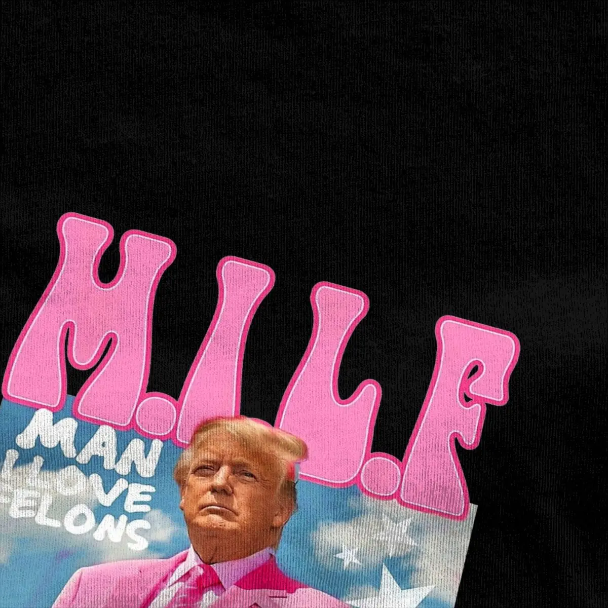 T Shirt M.I.L.F Man I Love Felons 100% Cotton T Shirts Funny Trump Pink Tshirt for Mens Beach Y2K Retro Casual Short Sleeve Tees