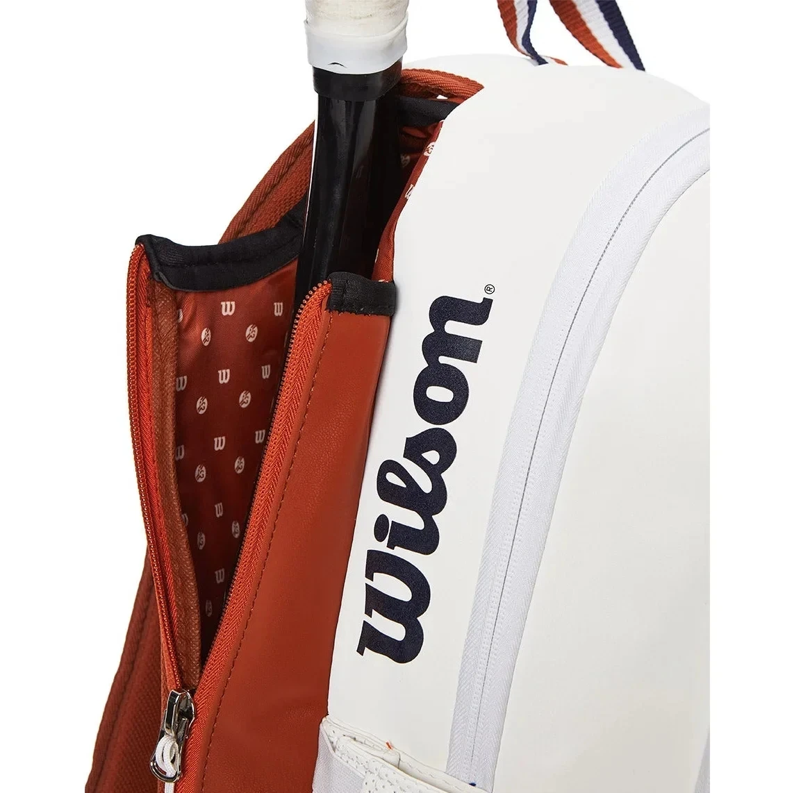 Wilson Roland Raros Bolsa de tenis de arcilla Tour conmemorativo abierto francés Mochila para raquetas de tenis Max para 2 raquetas con compartimento