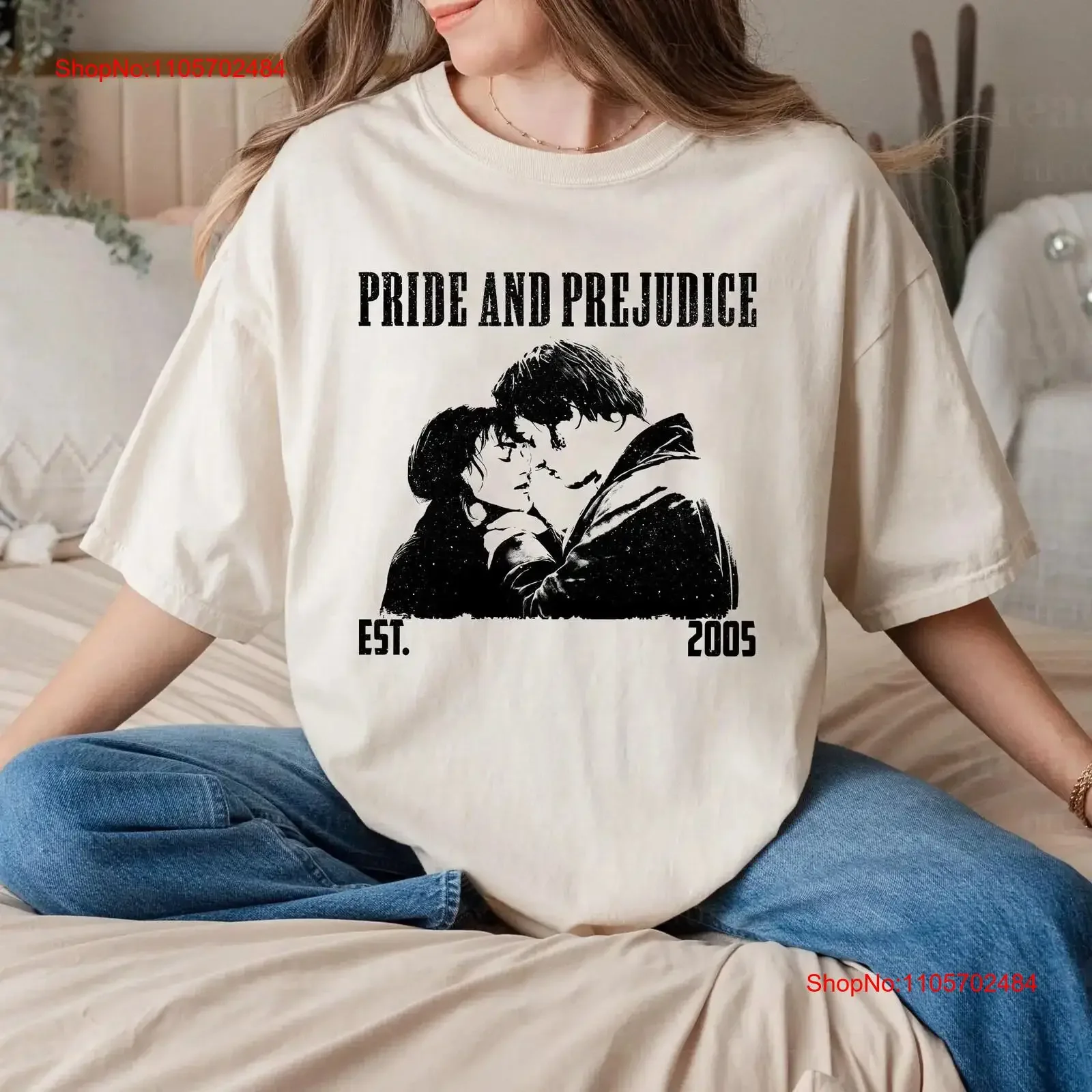 Pride Prejudice T Shirt and Vintage Retro Classic s for him Christmas vintage Washed designer clothes Breathable Versatile