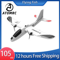 ATOMRC Flying Fish Fixed Wing 650mm Wingspan FPV Aircraft RC Airplane PNP Twin Motor for Outdoor Remote Control RC Plane Toy