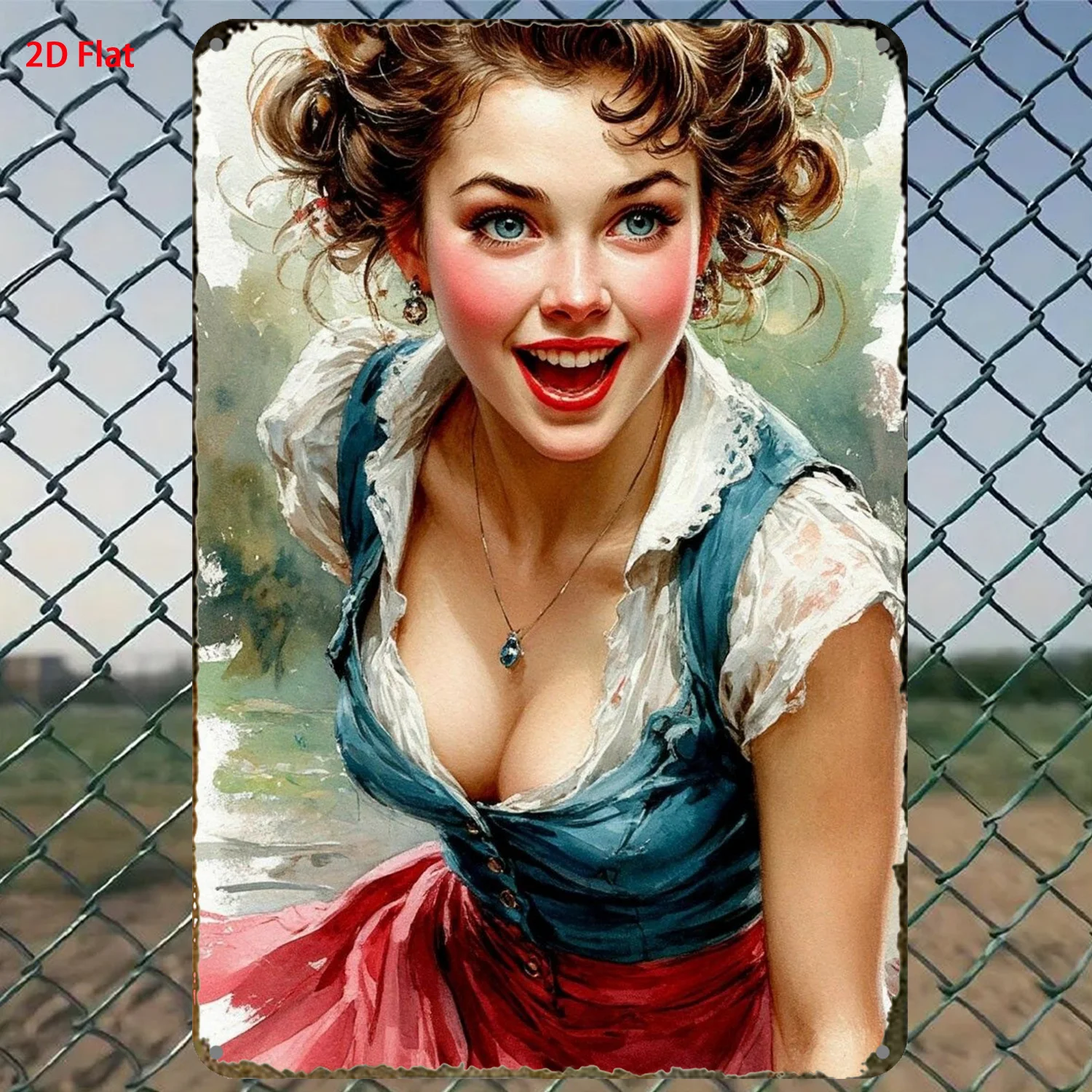 CIFBUY Modern Aluminum Wall Art Waterproof Durable High Bend Resistance Decor for Studio Shop Bar Club Gift