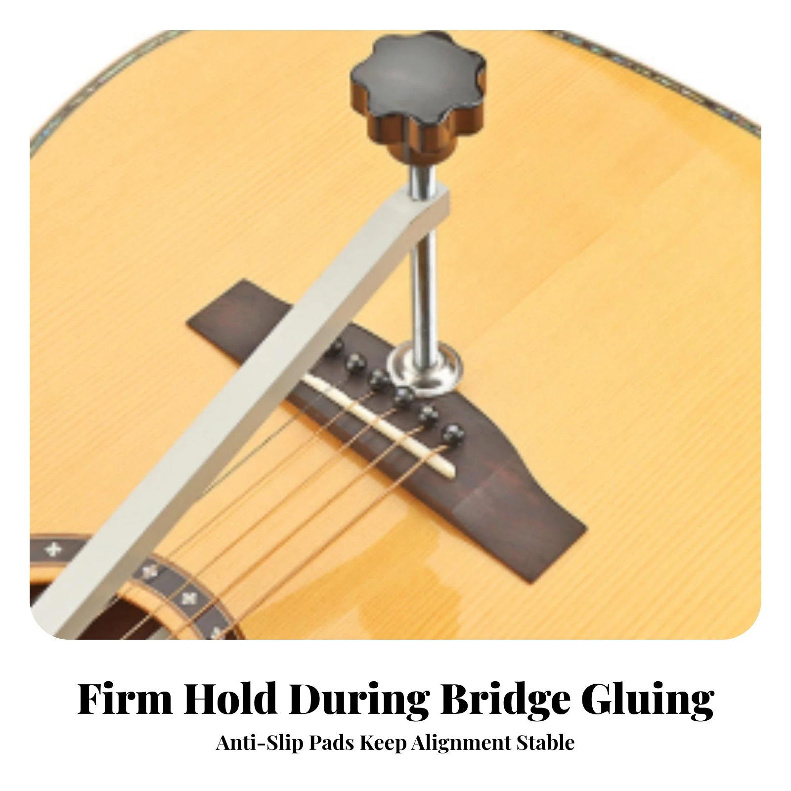 Guitar Bridge Clamp Most Guitars Guitar Bridge Repair Tool Easy to Use Long-Lasting for Luthier