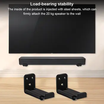 Nástěnný držák pro soundbar s ochranou proti pádu, nástěnný držák pro soundbar, sádrokartonový nástěnný držák pro soundbar pro Samsung Vizio LG a Bose 12 nejlepší prodej držák na soundbar LG - №2