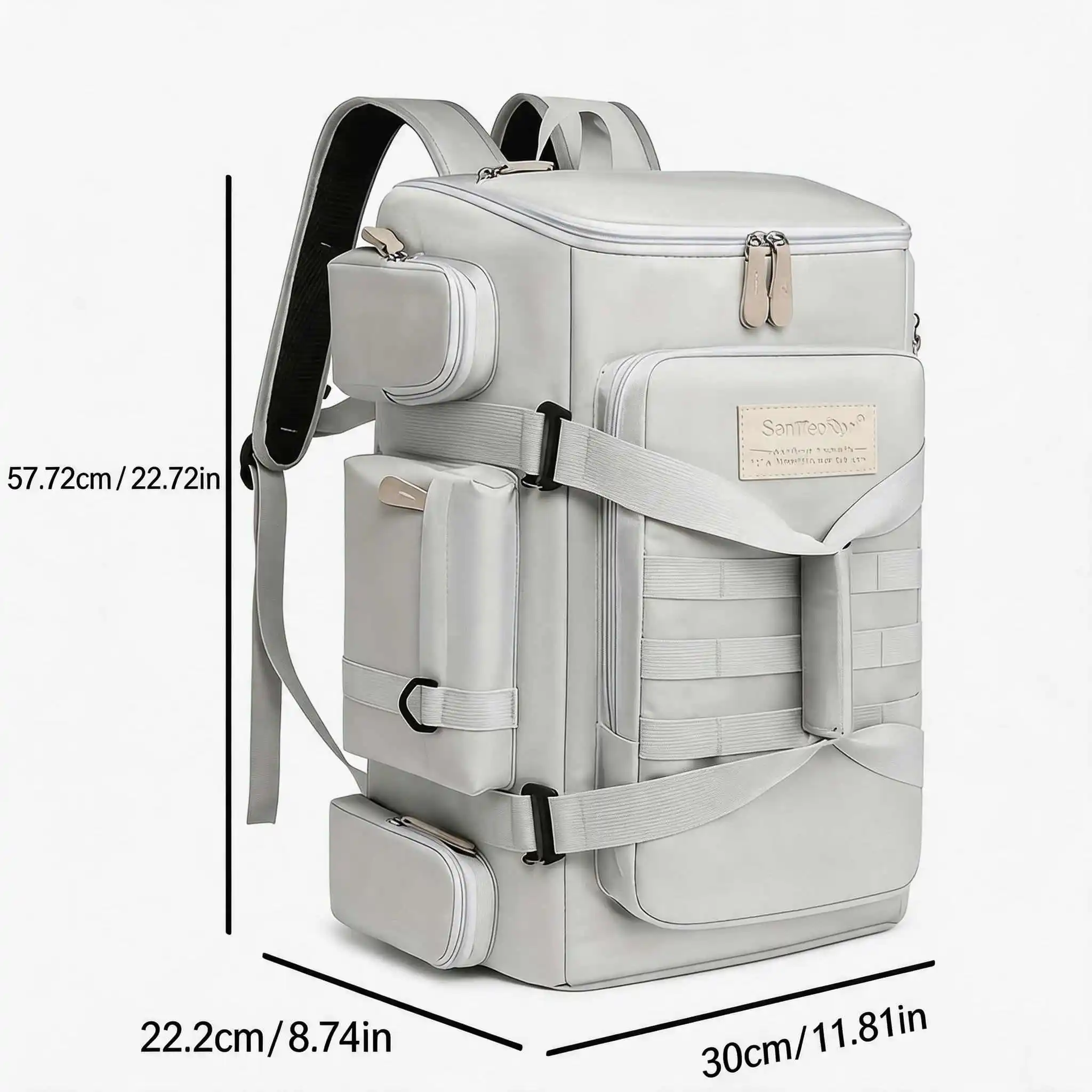 Pro Large Capacity Travel Backpack Wide Opening Multi Pocket Storage for Outdoor Travel