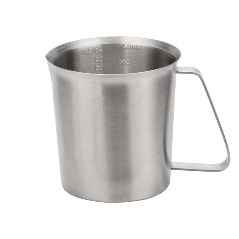 

ABKW-Kitchen Tools Metal Measuring Cup In Stainless Steel, 3 Cup Capacity, Includes Handle For Baking And Cooking