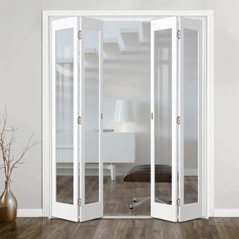 Household Space Saving Design Stacking Door Fashionable Compact Easy To Install Folding Doors High Quality Fold Able Doors
