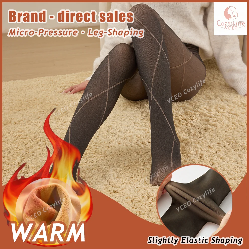 الشتاء المرأة طماق القدمين طماق مبطنة بالصوف الصوف مبطنة الجوارب الحرارية للدفء الداخلي والخارجي