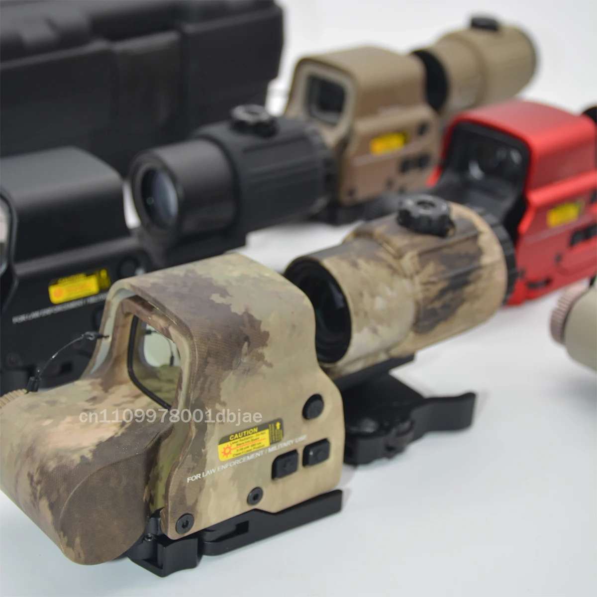 EXPS3 558+G43 Holographic Collimator Red Green Dot Sight 3X Magnifier Hunting Scope Professional Edition 20mm Mount image 3