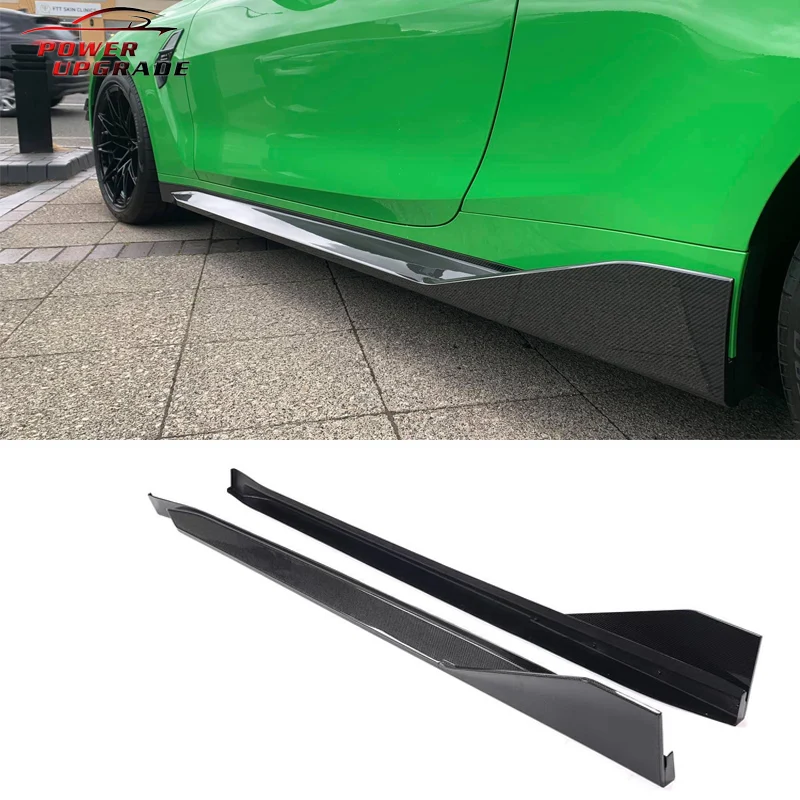 

Carbon Fiber Side Skirt Mp Style For Bmw M4 G82 Side Splitter Carbon Kit Extenrior Extension Splitters Modified Bumper Fender