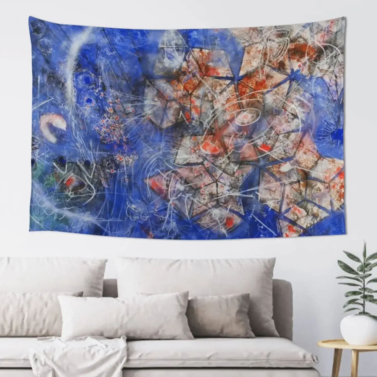 comment une conscience se fait univers - roberto matta Tapestry Nordic Home Decor Decorative Wall Tapestry