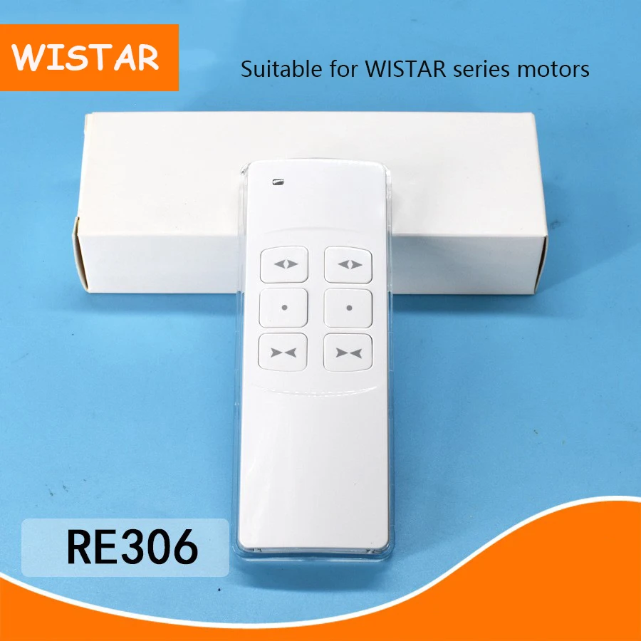 WISTAR electric curtain automatic opening and closing roller shutter 433MHZ dual control remote control RE306