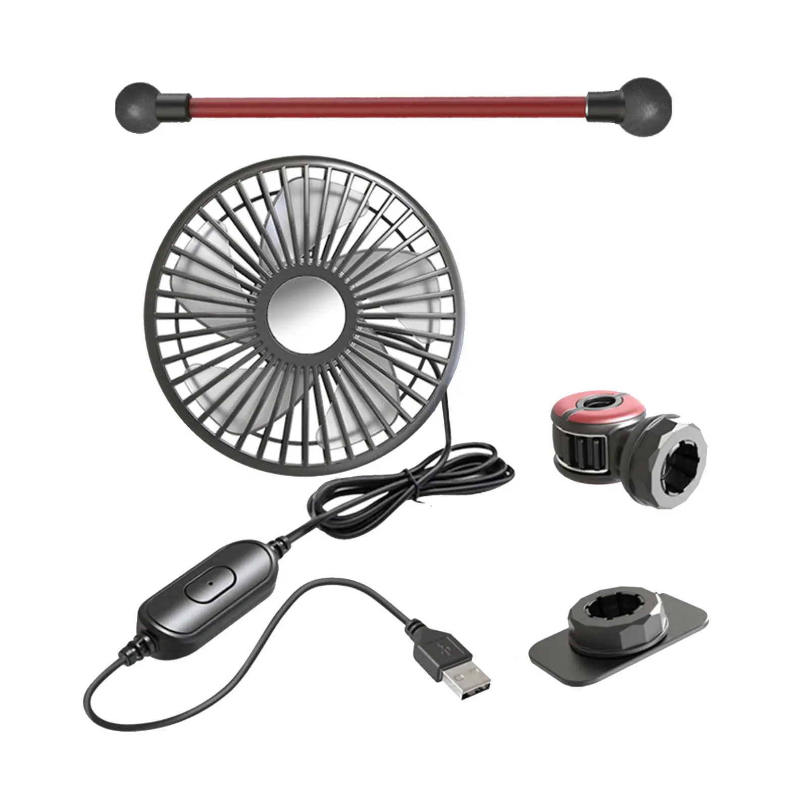 360 Rotation Air Circulation Fan Portable Car Fan for Truck Office Home