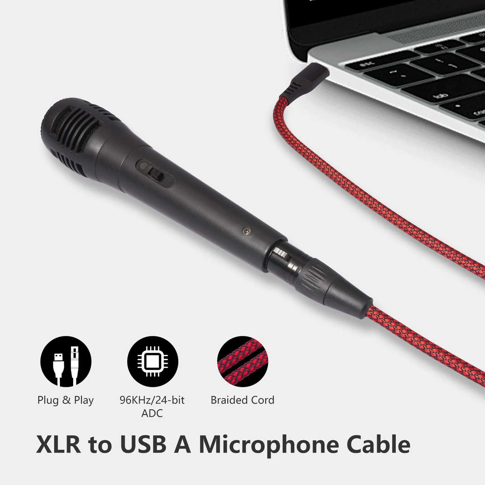 XLR to USB 케이블 여성용 마이크 링크 컨버터 하이파이 사운드 마이크 녹음용 카라오케 노래 스피커 믹싱 콘솔