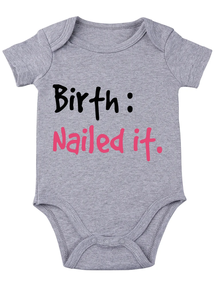 Birth: Nailed It - Coming Home With New Baby - Cute Baby Bodysuit Funny Baby onesie Baby Boy Girl Clothes