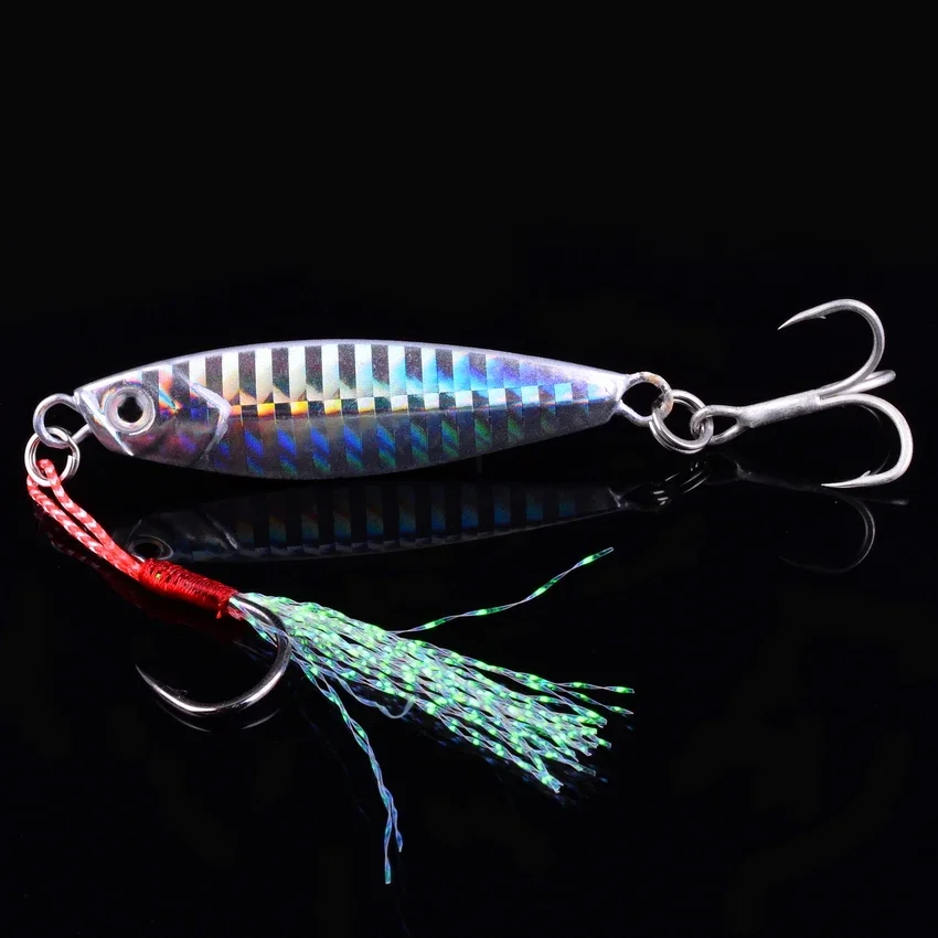 1pcs Fishing Lure Metal Jig Sequins 7/10/15/20/30/40G Crankbait Jigs Shads Spoon Baits Wobbler Sea Lures Artificiais Bait