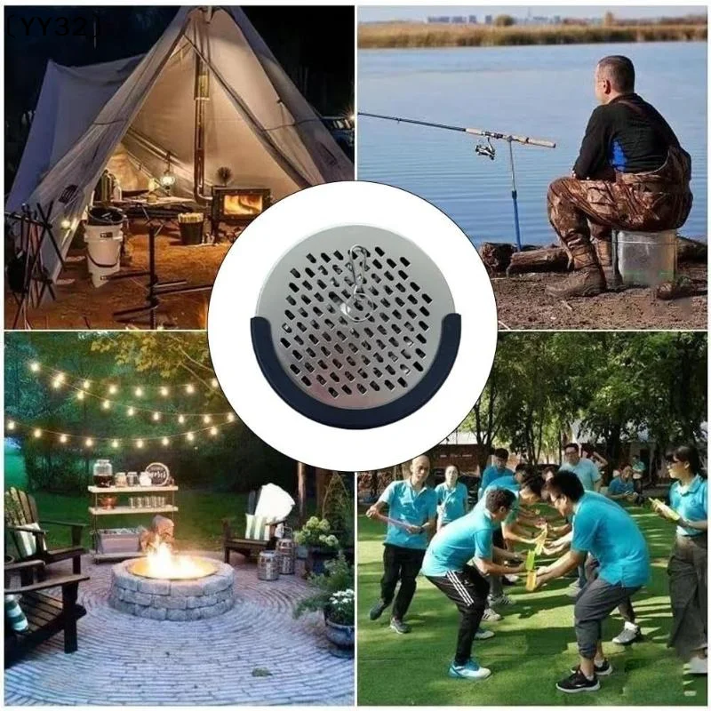 Portable Mosquito Coil Holder Fireproof Anti Scald Design With Hanging Hook For Home Camping Outdoor Use〔YY32〕