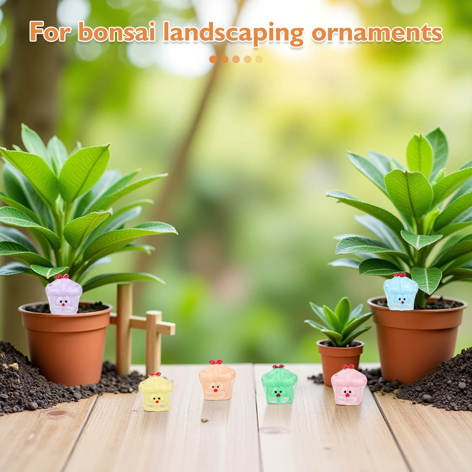 14 قطعة صغيرة من الراتنج سانتا كلوز عيد الميلاد يتوهج في الحلي الداكنة DIY بها بنفسك حديقة الجنية عطلة ديكور للطاولات الشتاء مصغرة