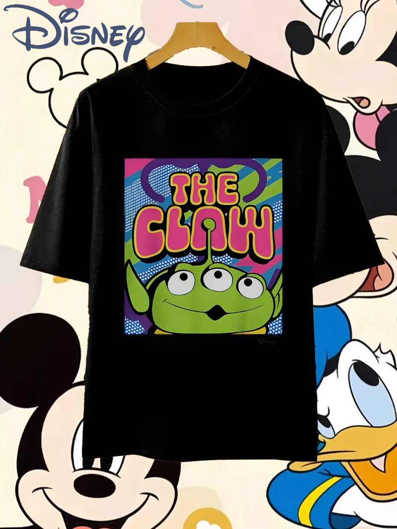 

Футболка с рисунком «История игрушек Диснея» инопланетянина Футболка из фильма — повседневный уличный топ с короткими рукавами для взрослых, модный круглый вырез