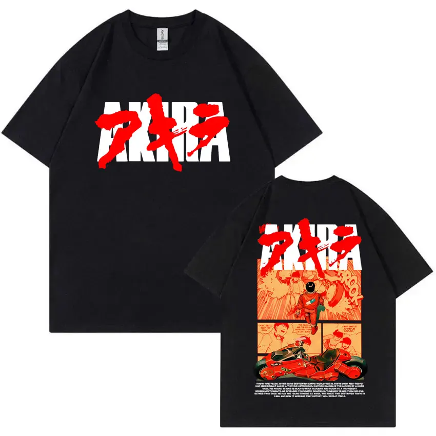 Japanische Science Fiction Cartoon Film Anime Akira Shotaro Kaneda Grafik T Shirts Männer Frauen Baumwolle Vintage Übergroßen T-shirts – Detail 3