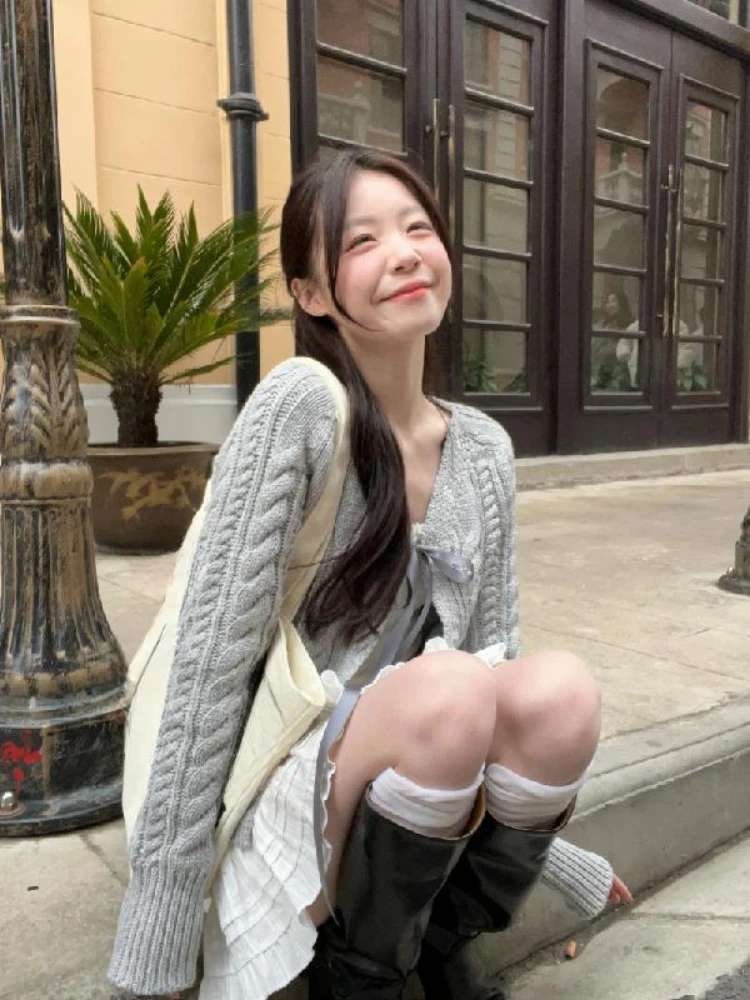 Ropa de calle, Faldas de hadas blancas para Mujer, Faldas de cintura alta acampanadas para Mujer Y2k, minifalda estética de primavera con volantes para Mujer Grunge