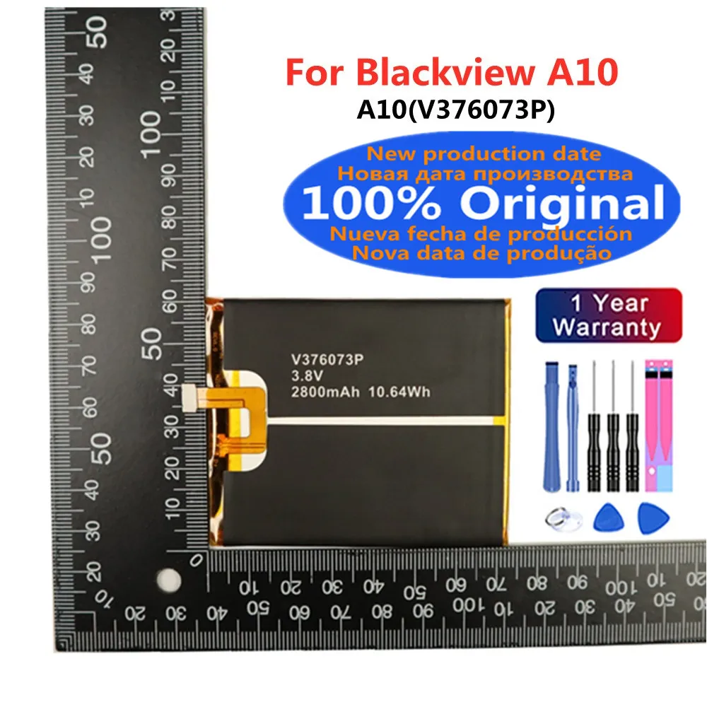 

2800mAh New 100% Original Battery For Blackview A10Pro A10 Pro V376073P Mobile Phone Genuine Rechargable Batteries Bateria