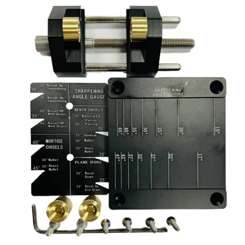 

Chisel Sharpening Jig Kit,With 5/32 To 3In Chisel Honing Guide For Chisels And Planes,Woodworking Guide,Wood Chisel Sets