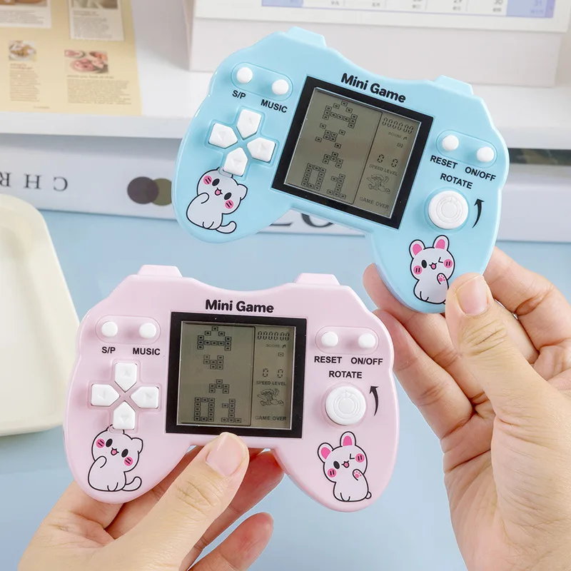 

Карманный большой классический игровой автомат, брелок со встроенными играми, видеоигры, портативные игроки, игрушки с брелком.