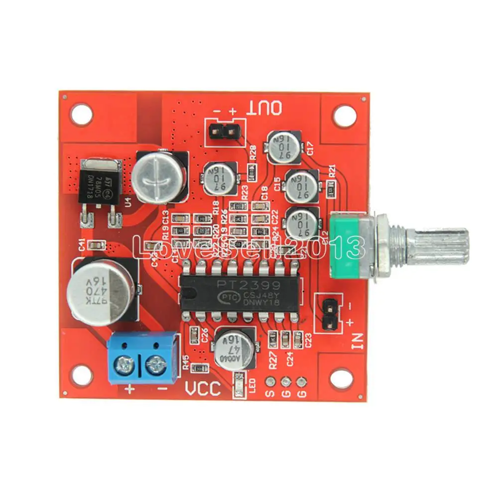 

1Pcs PT2399 Microphone Reverb Plate Reverberation Board No Preamplifier AMP Function Module