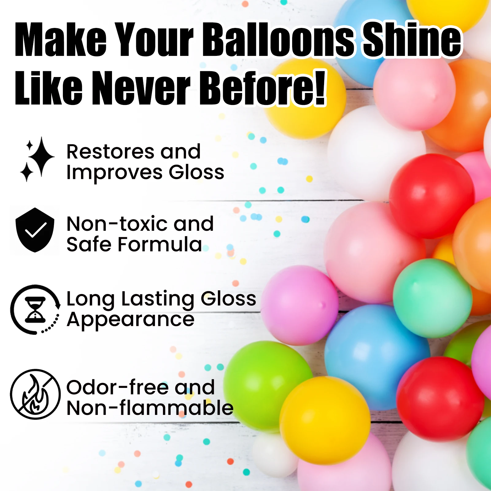 Balloon Shine Enhancer Spray I - Confetti Balloon Set 评论和价格