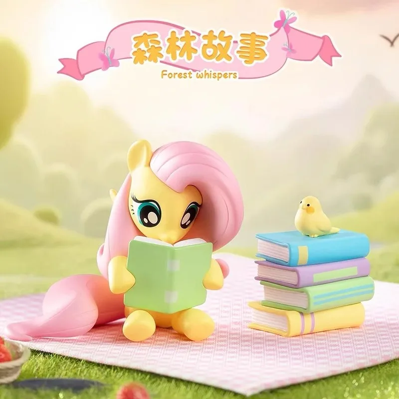 Genuine My Little Pony Fluttershy Sweet Diary Series Blind Box Ornament Action Figure Cartoon Decor CollectibleToy Surprise Gift