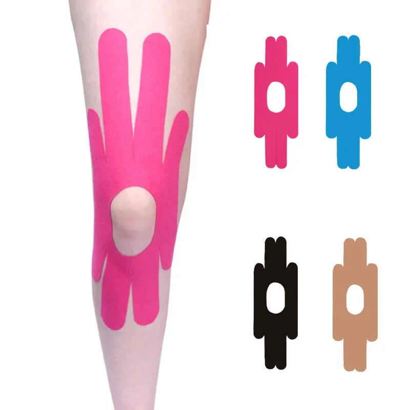 Cinta de kinesiología atlética precortada, cinta deportiva especial para rodilla, cintura, espalda, cuello, recuperación muscular, alivio del dolor,