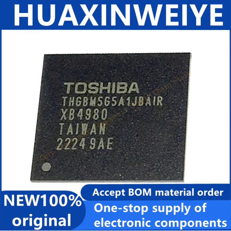 100% new original THGBM5G5A1JBAIR eMMC BGA thgbm5g5g5a (1-10 PCs)