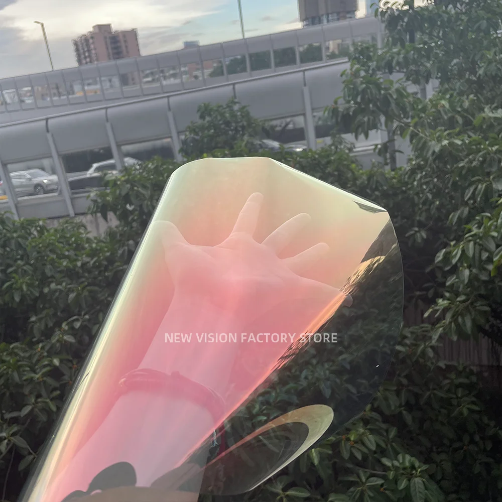 1mX6m Chameleon Rose Red 78% High Definition Window Tint Film High Insulation UV Rejection Windshield Tint Chameleon Tint Film