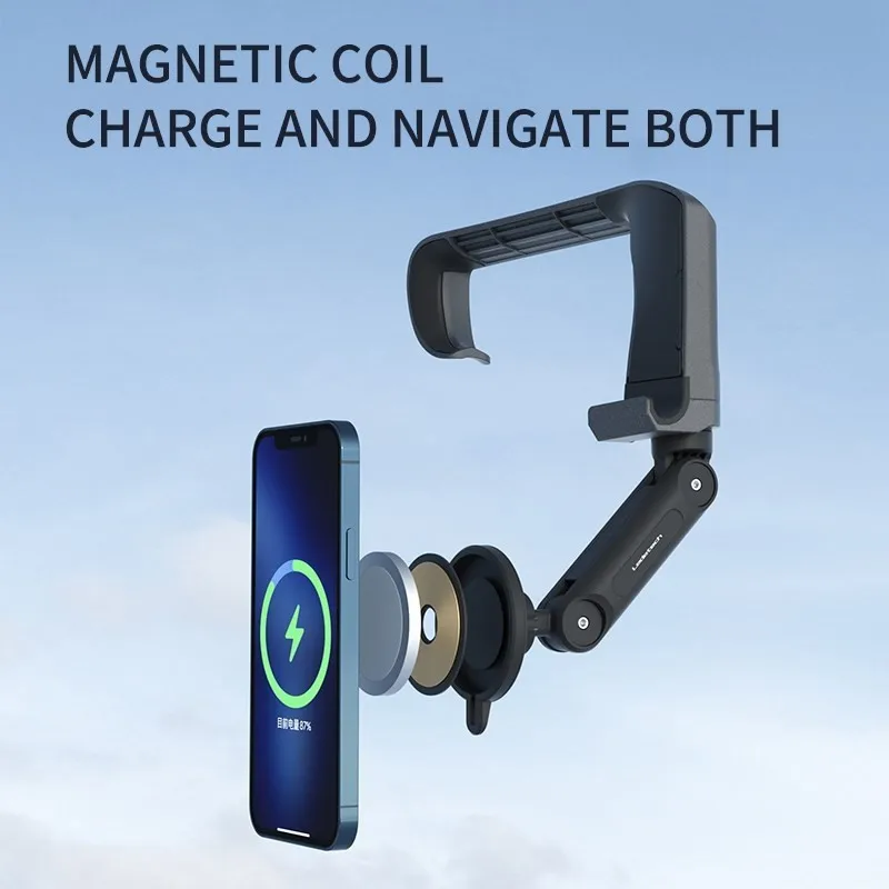 Hidden Bracket Central Screen Phone Holder Screen Magnetic Wireless Charger For Tesla Model 3 Y 2022 Accessories