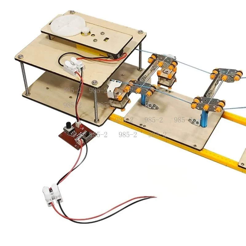 DIY Sightseeing Cable Car Model Kit, Handmade Popular Science Educational Science Experiment Toy