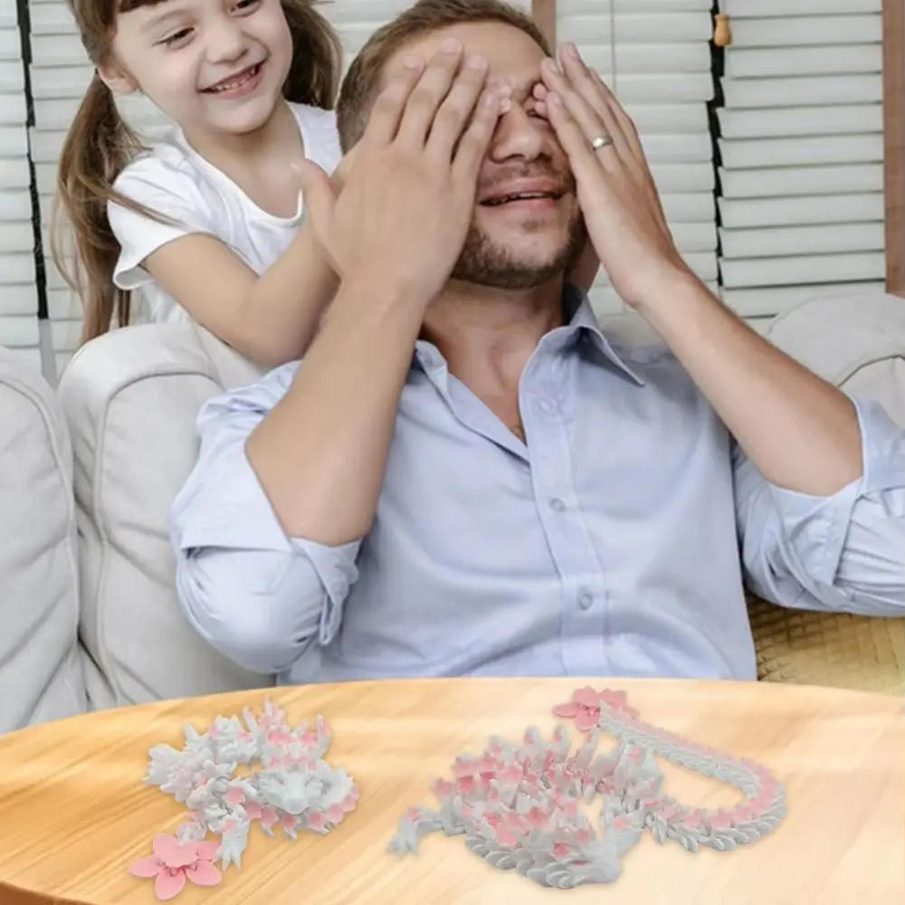 

Имитация глаз 3D-печатный дракон Лазер Сакура Дракон 3D-печатный дракон Diceratops Гибкие подвижные соединения