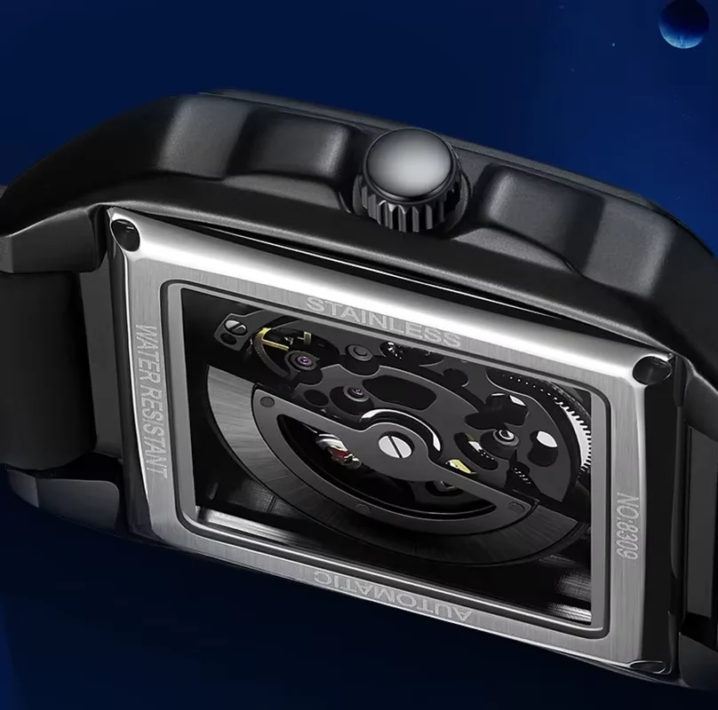A Timepiece for Yourself Hip Hop Gift Wristwatch Ailang Watch New Men AAAAAA Hot-Selling Square Automatic Mechanical Watch Metal