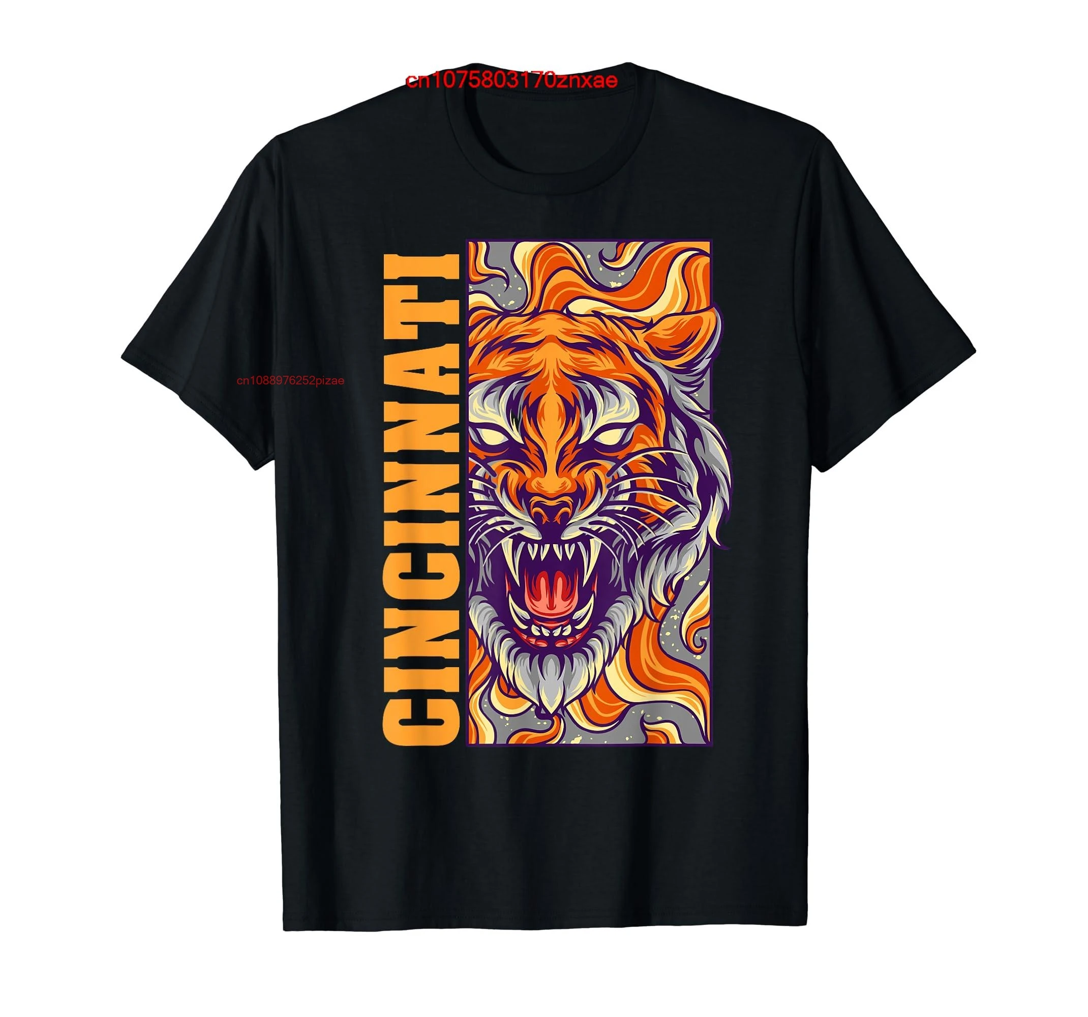 100% Cotton Growling Bengal Tiger T-Shirt MEN WOMEN UNISEX T Shirts Size S-6XL
