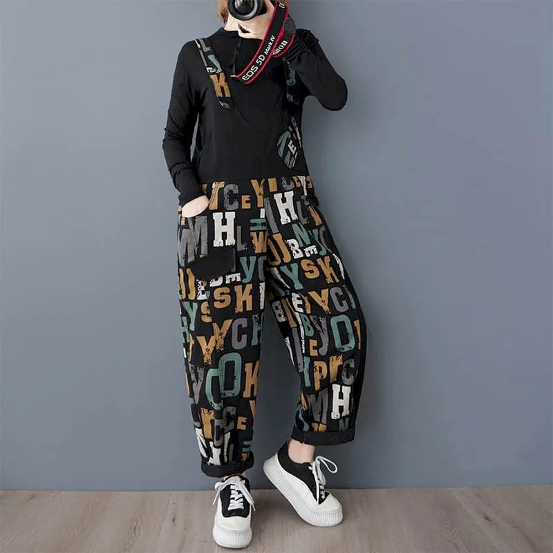 

Denim Jumpsuits for Women Loose Korean Fashion Straight Pants One Piece Outfits Women Harajuku Rompers Casual Vintage Playsuits