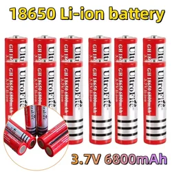 New3.7V 6800mAh Rechargeable 18650 Lithium Battery For Led Flashlight Battery Litio Battery
