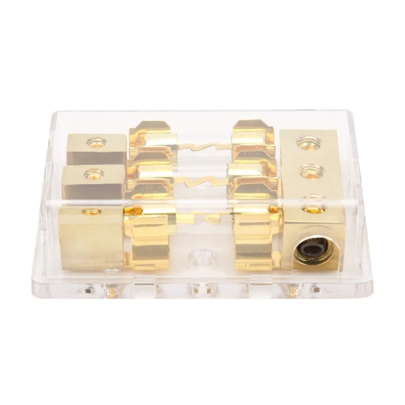 1x0GA In 3x4GA Out Power Distribution Block Fuse Holder 60A Dustproof For Car Trucks Ships Audio
