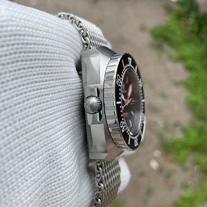 Steeldıve sd1989 kutusu tek parça, 45mm dalgıç izle erkek otomatik mekanik bgw9 aydınlık 1000m su geçirmez sol su sol taç reloj saatin en büyük satışlarından 12'si smael 1545-no. 10