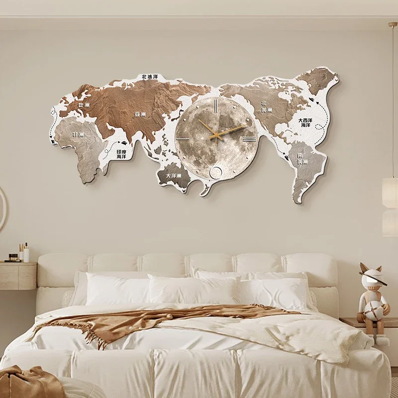 Art Mural Wall Clocks Luxury Restaurant Nordic Minimalist Large Wall Watch Creative Silent Relogio De Parede Home Decoration