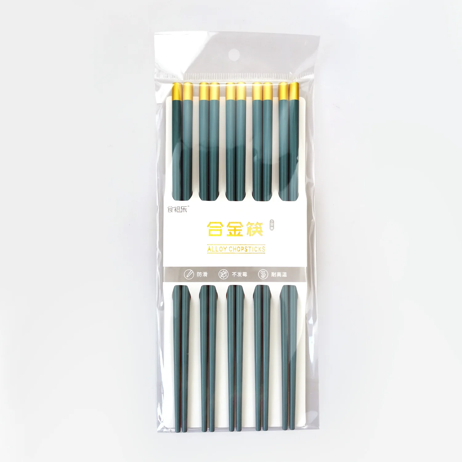 

dining alloy chopsticks colorful household high-grade anti-mildew non-slip high-temperature chopsticks one person one chopstick.